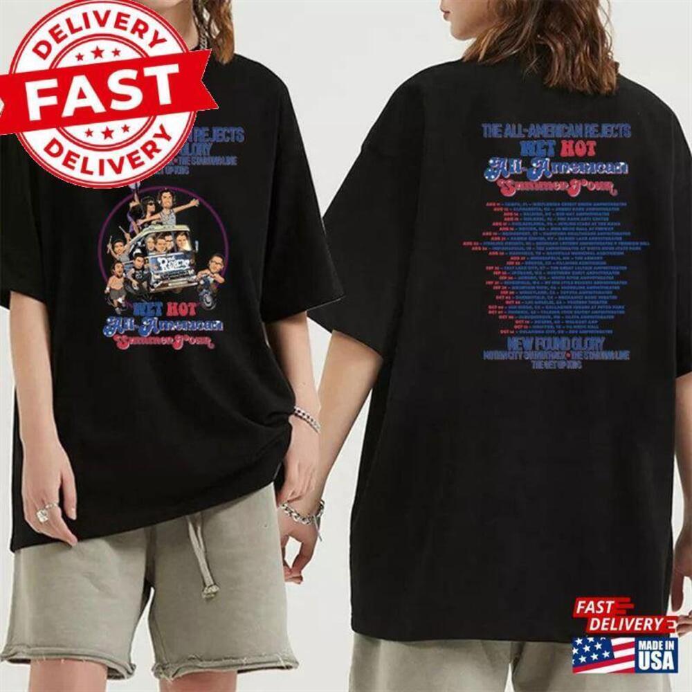 The All American Rejects Newfound Glory Tour 2 Sided Tshirt